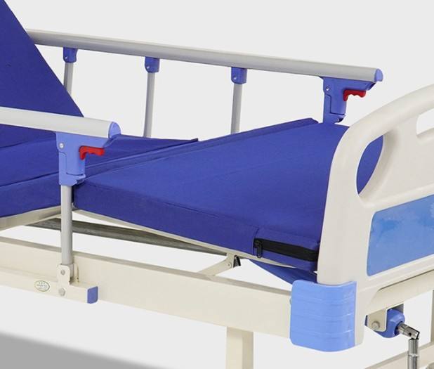 Suministro de muebles de hospital de alta calidad dos cama manual cama de cuidado del hospital