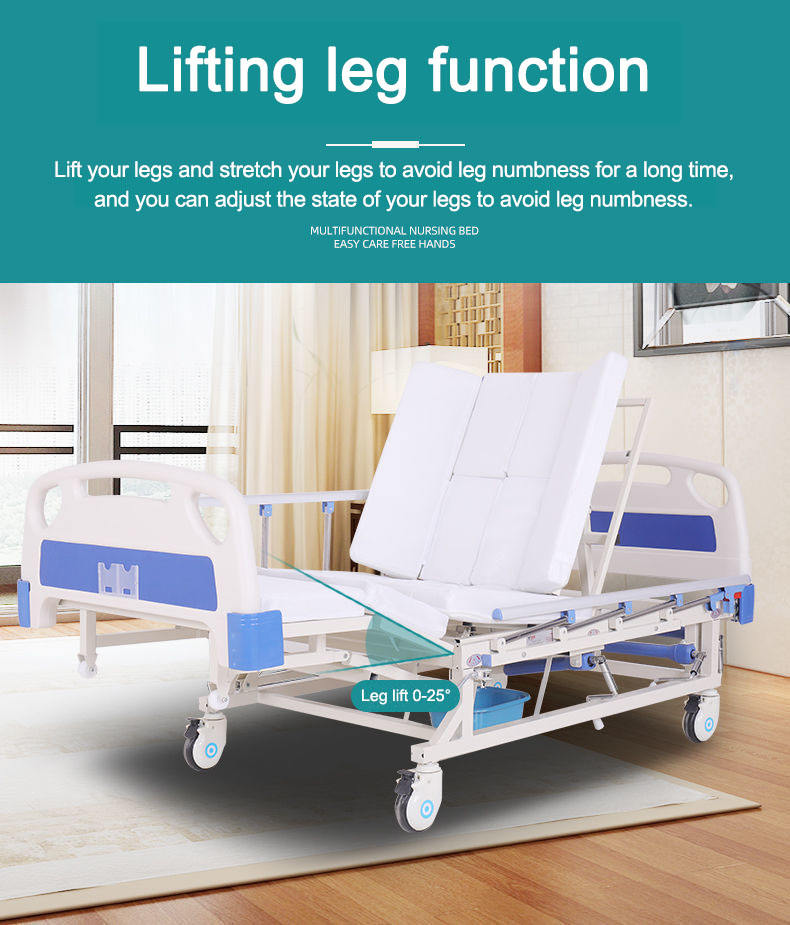 Manual de la cama de atención domiciliaria multifuncional Manual Hospital Medical ancianos Cama de enfermería para uso de fome