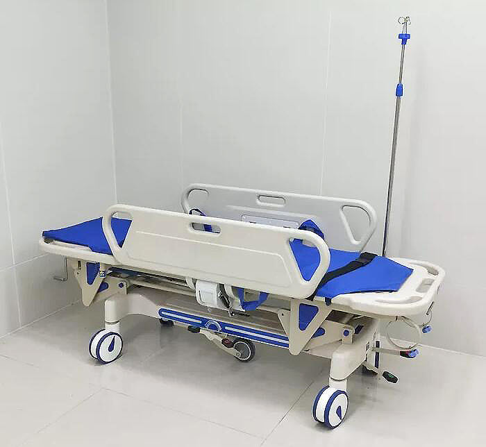 Manual hidráulico Cama de hospital AB ABS Plasticador de emergencia médica Transporte de transporte de pacientes