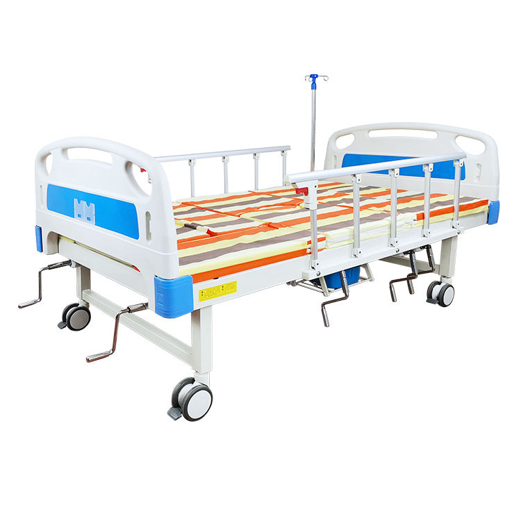 Venta en caliente Manual de cama de la cama de la cama del hospital multifuncional girando las camas de enfermería del hospital con inodoro automático