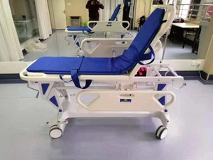 UCI de primeros auxilios de emergencia del hospital UCI lujoso Luxurious Vehículo plano Equipo de transferencia de pacientes de ambulancia Camulle de la camilla para la habitación del paciente