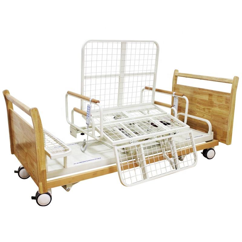 Hospital Automacio ajustable girando la cama Atención domiciliaria Cama eléctrica giratoria