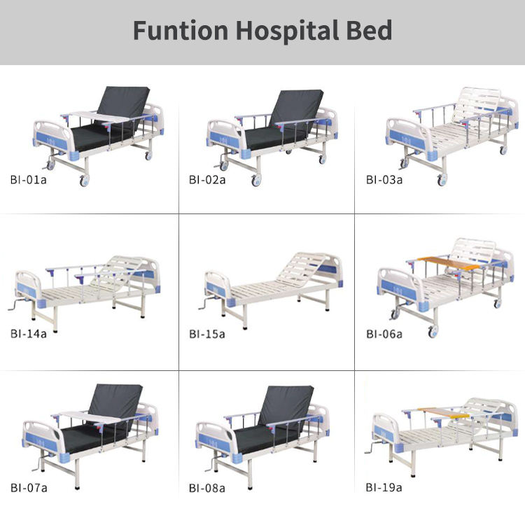 Manual ajustable Camas de hospital de manivel