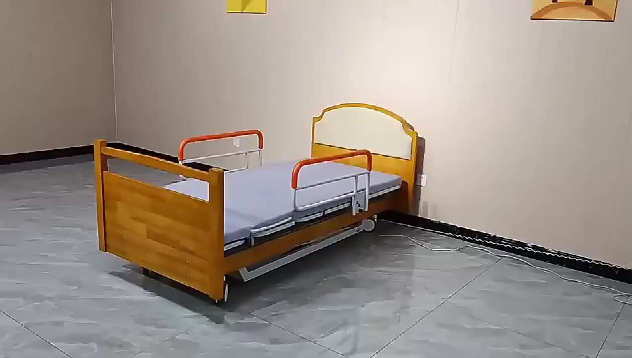  Luxury Home Care Electric Electric Rotary Nursing Rotation Hospital Cama para un hogar de ancianos