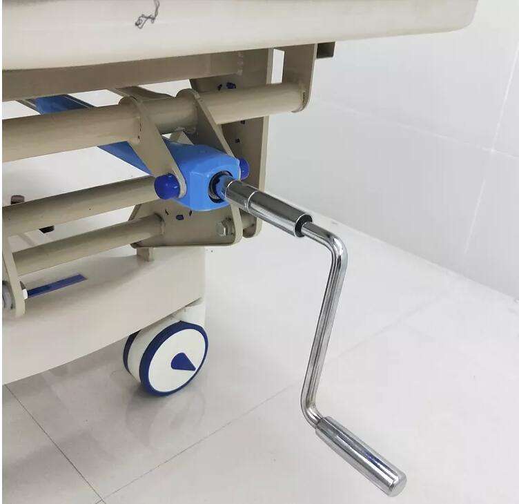 Manual hidráulico Cama de hospital AB ABS Plasticador de emergencia médica Transporte de transporte de pacientes