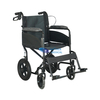 Cómoda silla de ruedas de transporte de aluminio para discapacitados