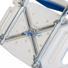 Silla de ducha portátil plegable con respaldo para personas mayores