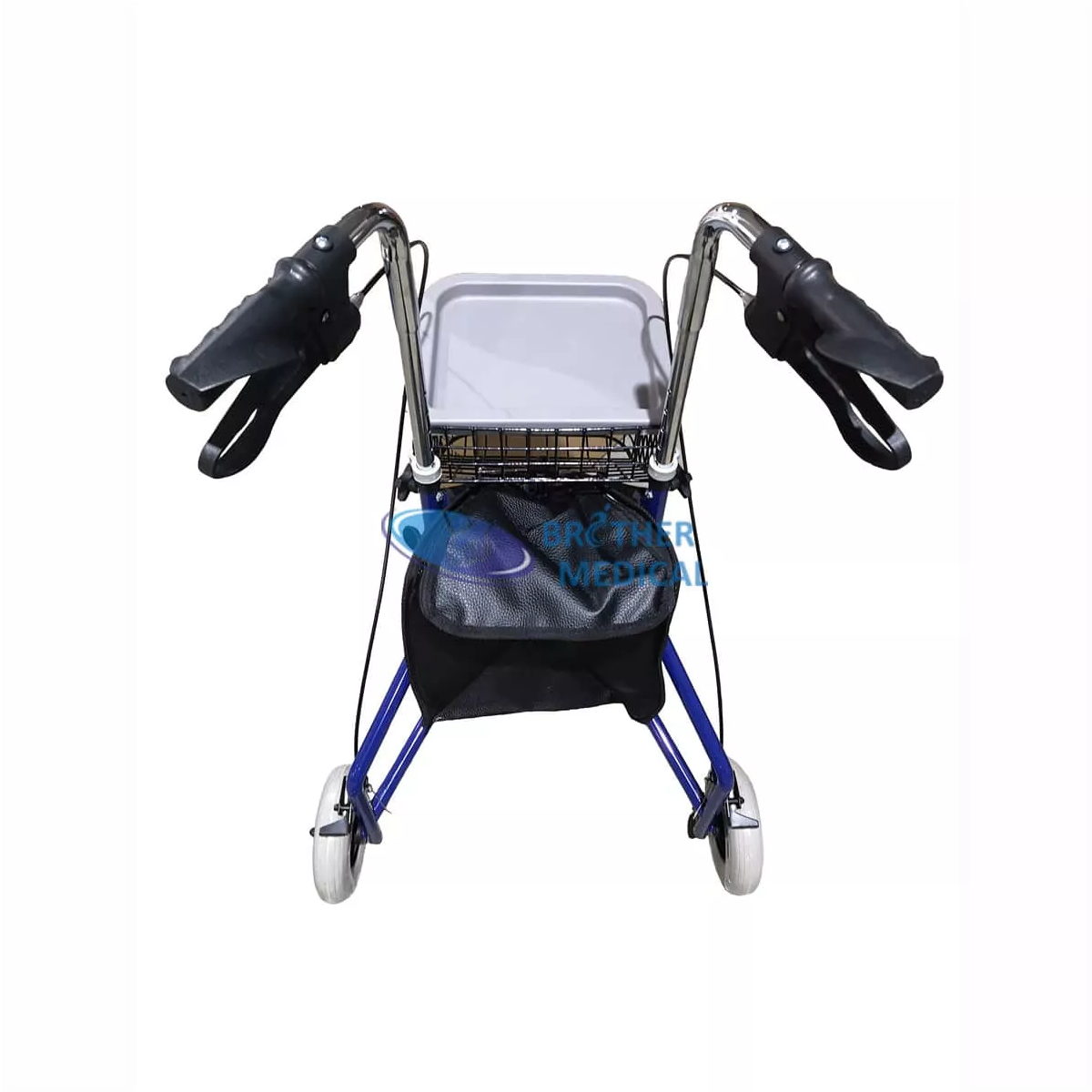 Andador triple ajustable de 3 ruedas para discapacitados