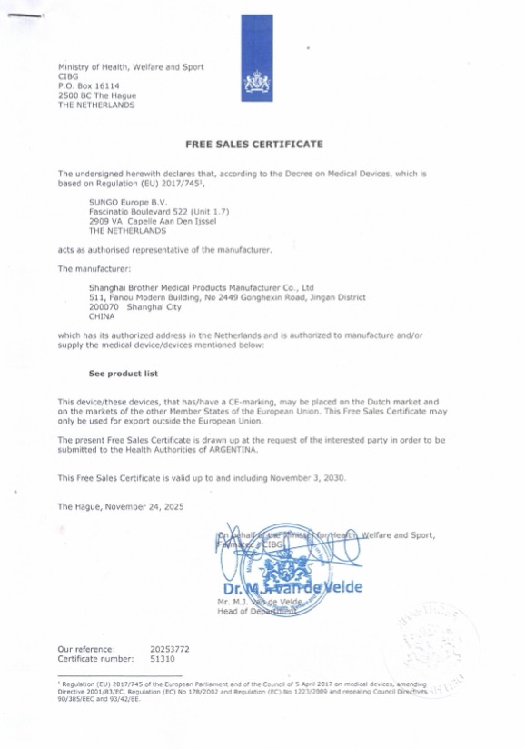  Certificación La Haya FSC Sungo CERTIFICADO DE VENTAS GRATIS 