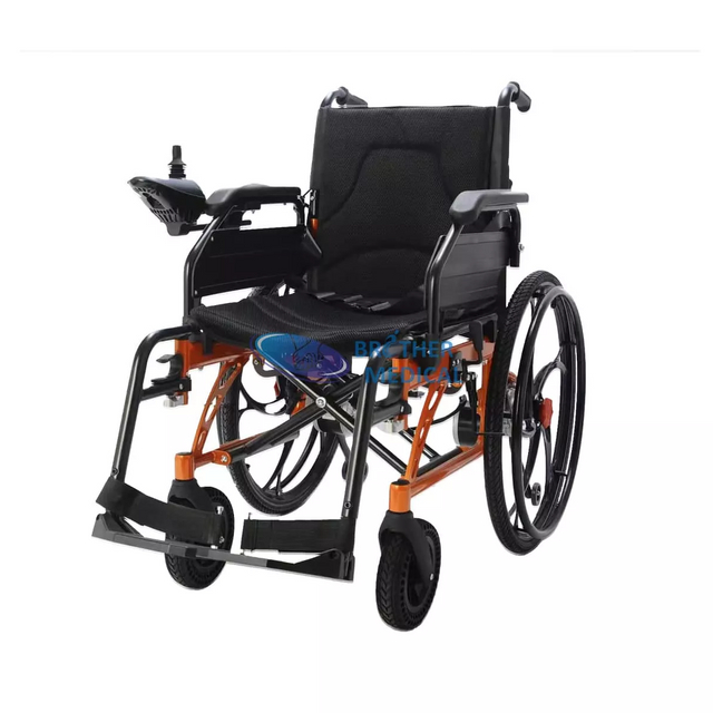 Silla de ruedas eléctrica liviana para niños con frenos