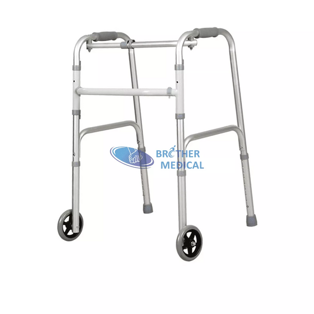 BME 812 Walker ligero plegable de aluminio con ruedas