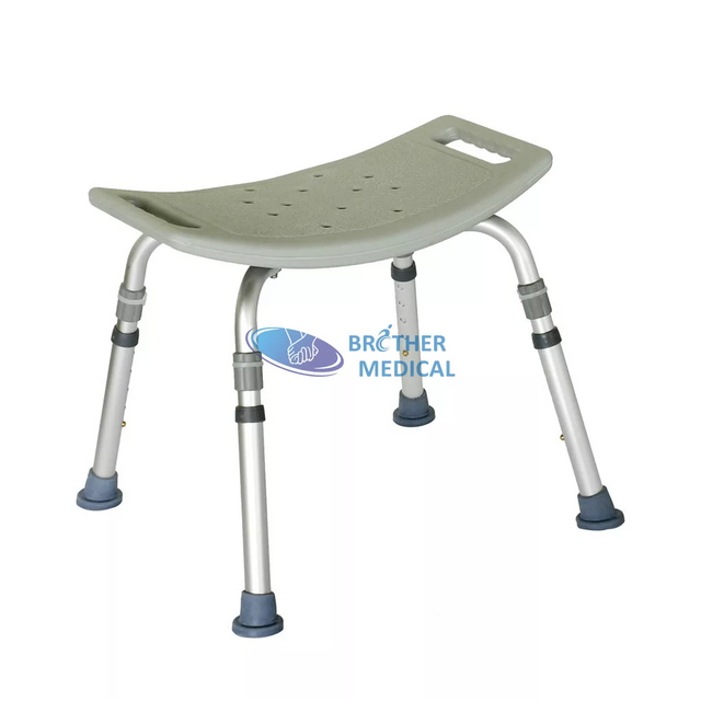 Taburete de ducha de seguridad portátil de aluminio de baño