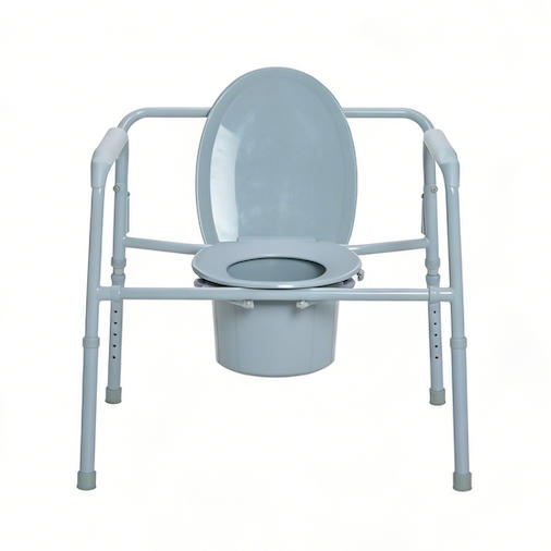 Cómoda bariátrica de cabecera al por mayor - Estructura de acero plegable, capacidad de 500 lb/650 lb/1000 lb - Aprobada por la FDA y la CE