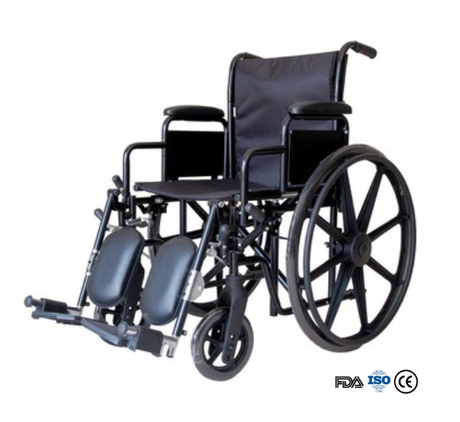 BME4618 Silla de ruedas manual bariátrica de alta resistencia de 22 pulgadas