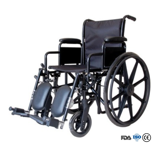 BME4618 Silla de ruedas manual bariátrica de alta resistencia de 22 pulgadas