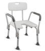 Silla de ducha giratoria para ancianos con brazos