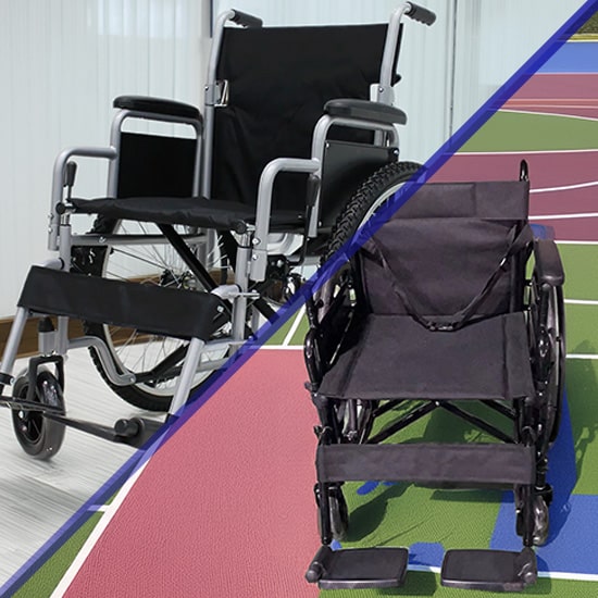 ¿Cuál es la diferencia entre una silla de ruedas normal y una silla de ruedas deportivas?