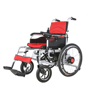 Silla de ruedas eléctrica ligera de control dual portátil