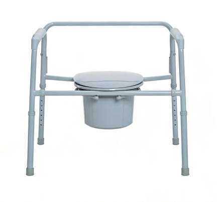 Cómoda bariátrica de cabecera al por mayor - Estructura de acero plegable, capacidad de 500 lb/650 lb/1000 lb - Aprobada por la FDA y la CE