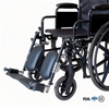 BME4618 Silla de ruedas manual bariátrica de alta resistencia de 22 pulgadas