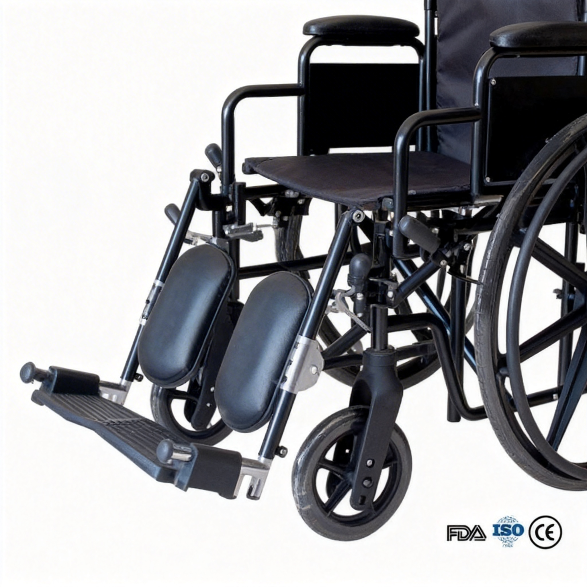 BME4618 Silla de ruedas manual bariátrica de alta resistencia de 22 pulgadas