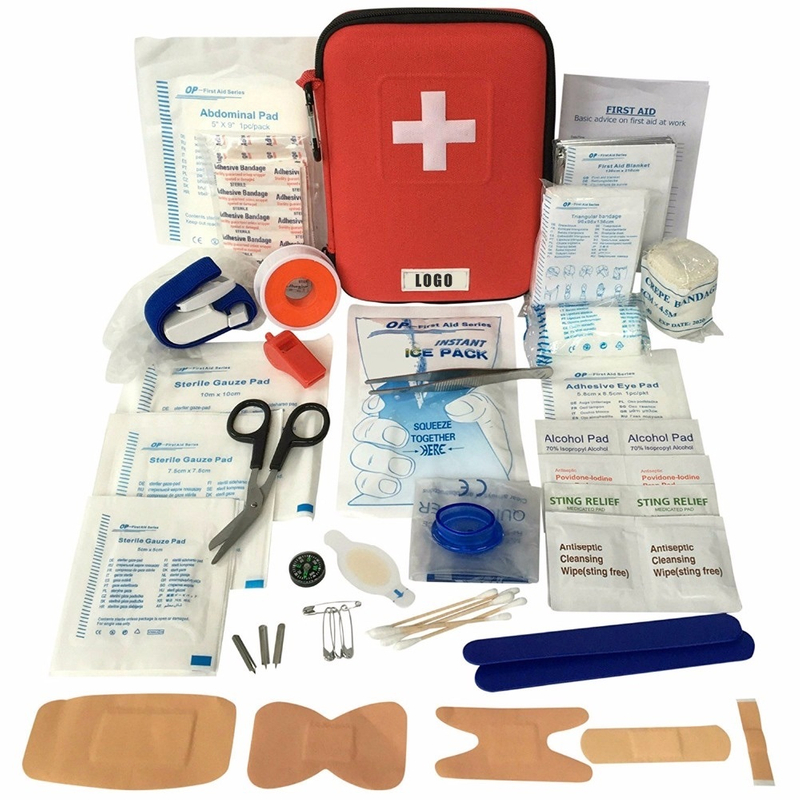 Kit de primeros auxilios calificado con torniquete para el hogar