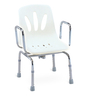 Silla de ducha de servicio pesado para ancianos con cinturón de seguridad