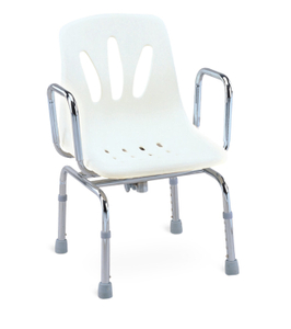 Silla de ducha giratoria para ancianos con brazos