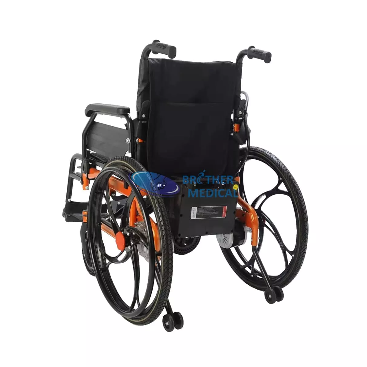 Silla de ruedas eléctrica liviana para niños con frenos