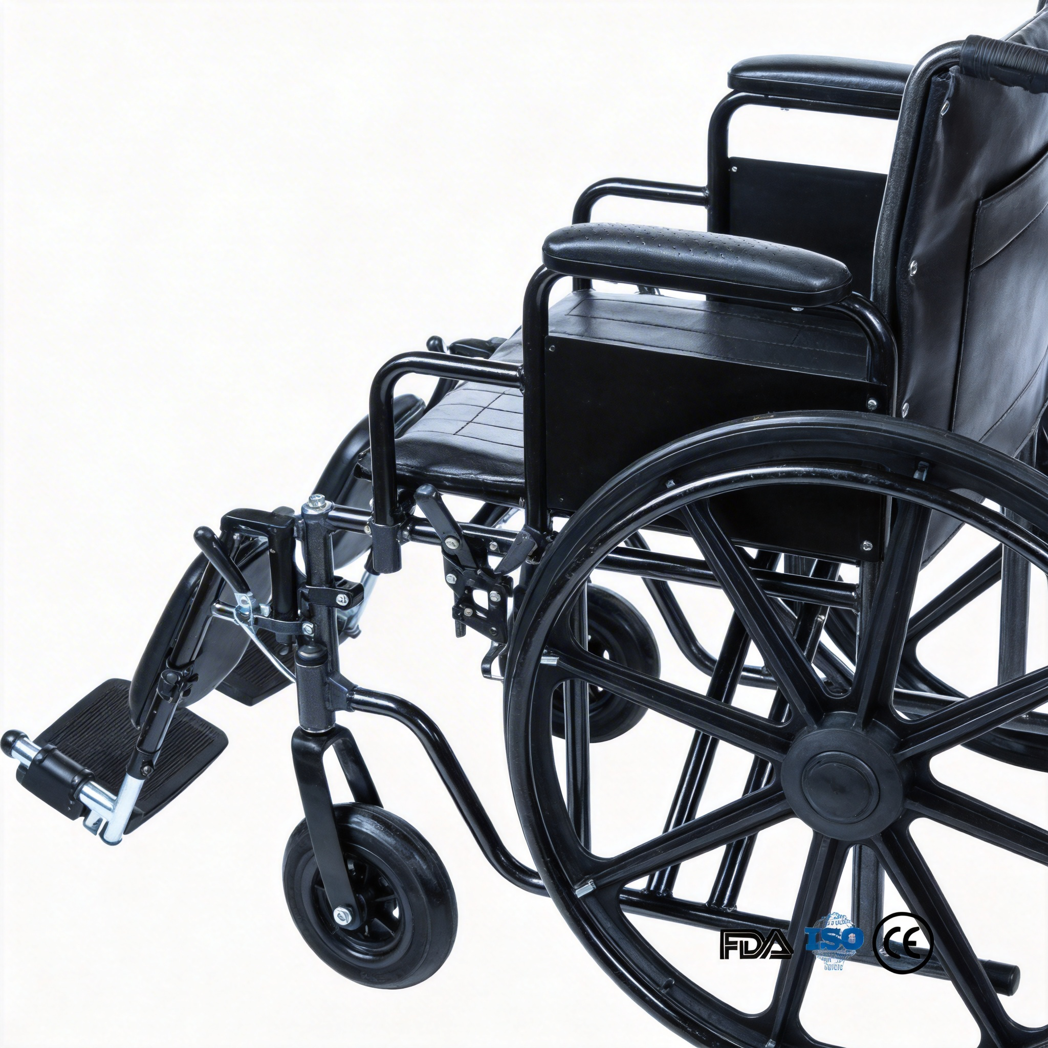 BME4618 Silla de ruedas manual bariátrica de alta capacidad de 28 pulgadas | Carga máxima de 500 libras.