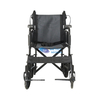 Cómoda silla de ruedas de transporte de aluminio para discapacitados