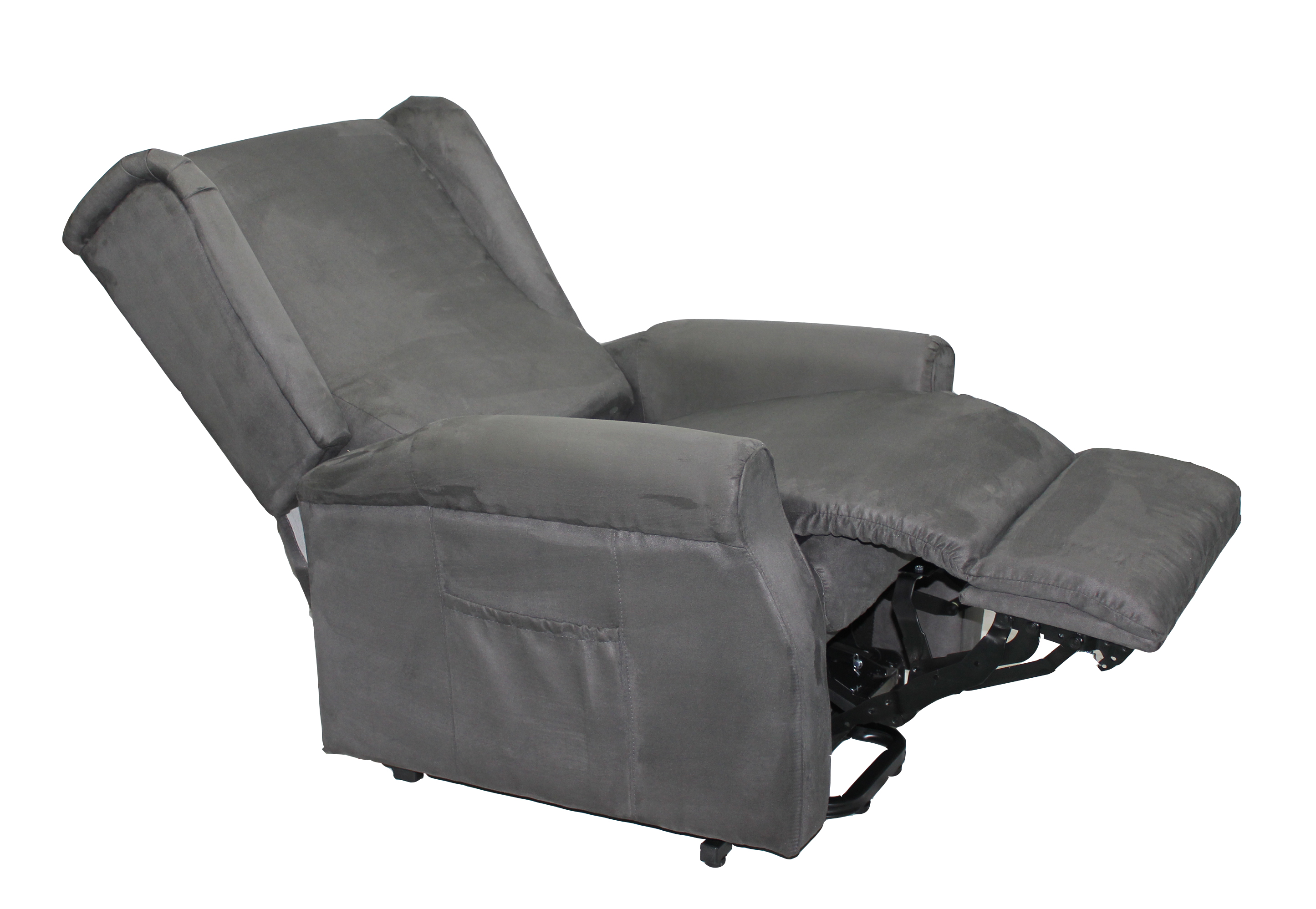 Silla de elevación gris eléctrica para ancianos