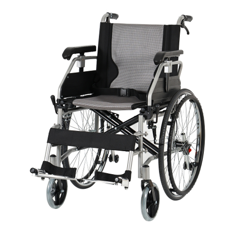 Silla de ruedas ajustable de aluminio de aluminio