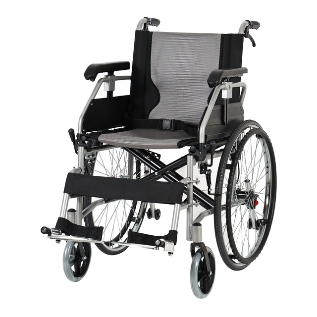 Silla de ruedas ajustable de aluminio de aluminio