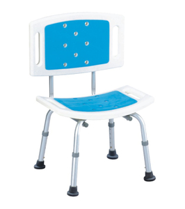Silla de ducha giratoria de baño con respaldo
