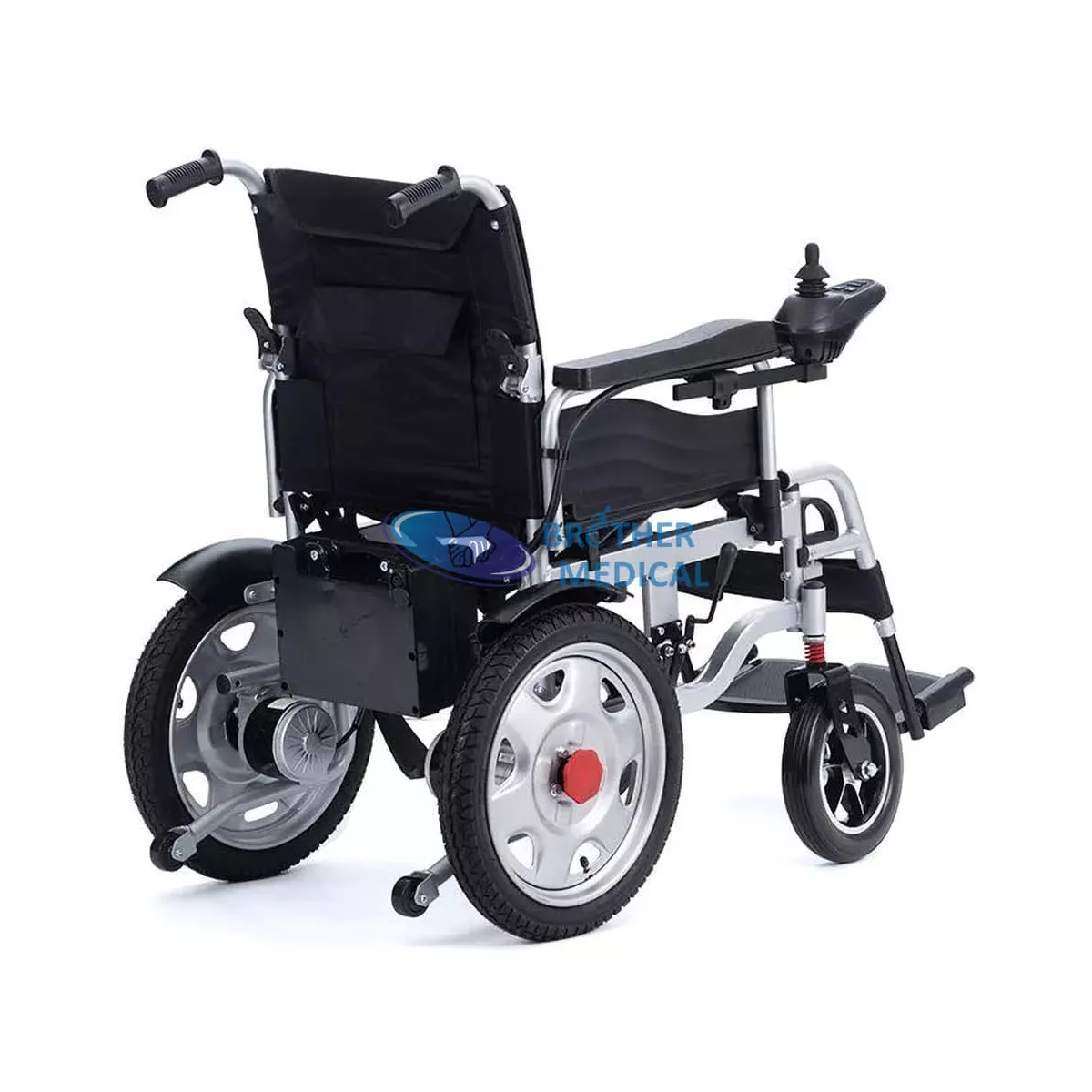 Silla de ruedas eléctrica eléctrica al aire libre con joystick