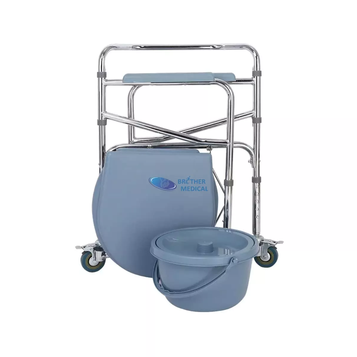 Autoportada pequeña silla médica con ruedas