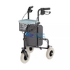 Andador triple ajustable de 3 ruedas para discapacitados