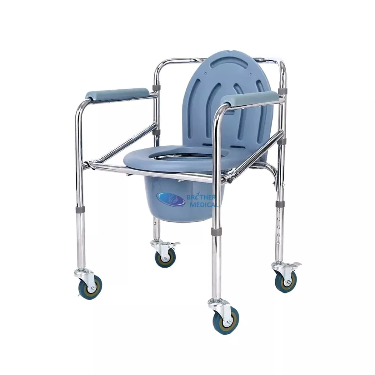Autoportada pequeña silla médica con ruedas