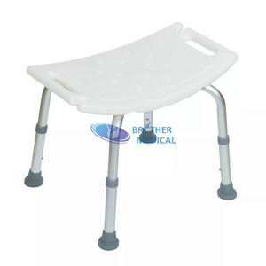 Taburete de ducha de seguridad portátil de aluminio de baño