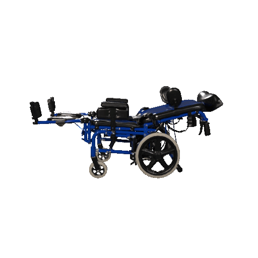 Silla de ruedas pediátrica ajustable para parálisis cerebral | Ayuda de movilidad de aluminio lista para el crecimiento (azul)