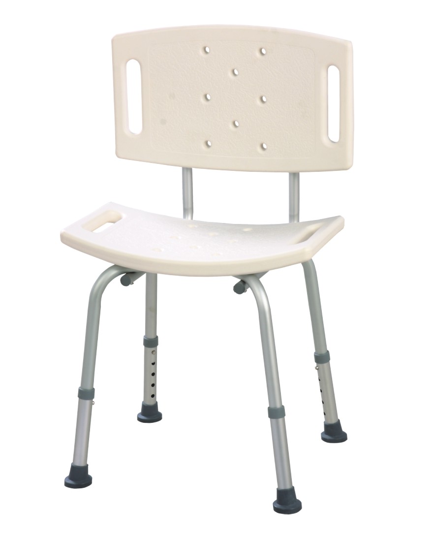 Silla de ducha inferior de apertura segura para discapacitados