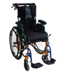 Silla de ruedas de pie accesible para niños