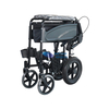 Cómoda silla de ruedas de transporte de aluminio para discapacitados