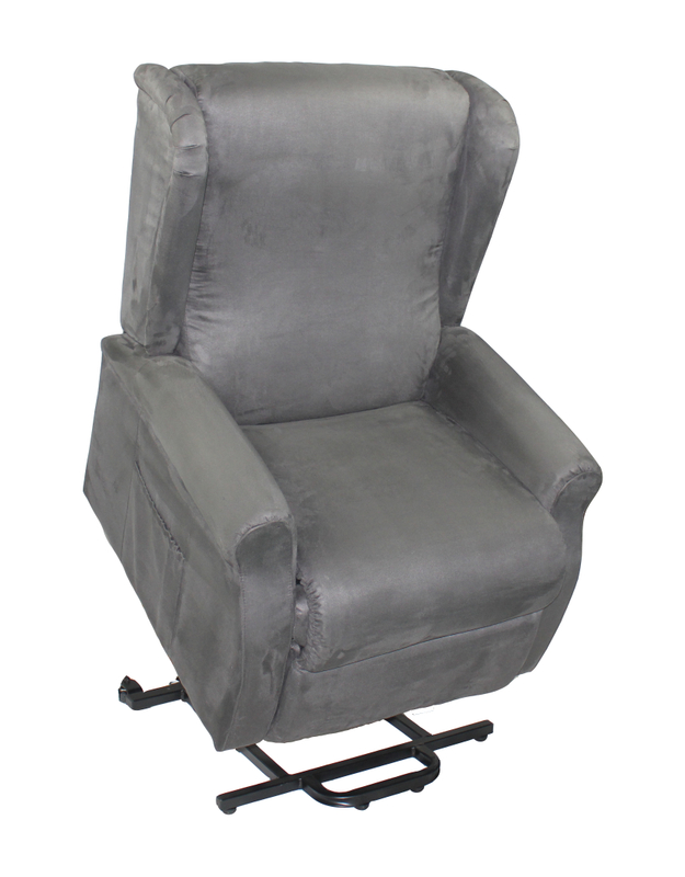 Silla de elevación gris eléctrica para ancianos