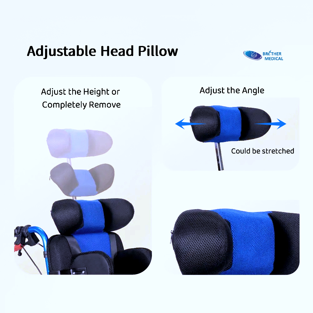 Almohada ajustable para reposacabezas - Silla de ruedas CP - Brother Medical