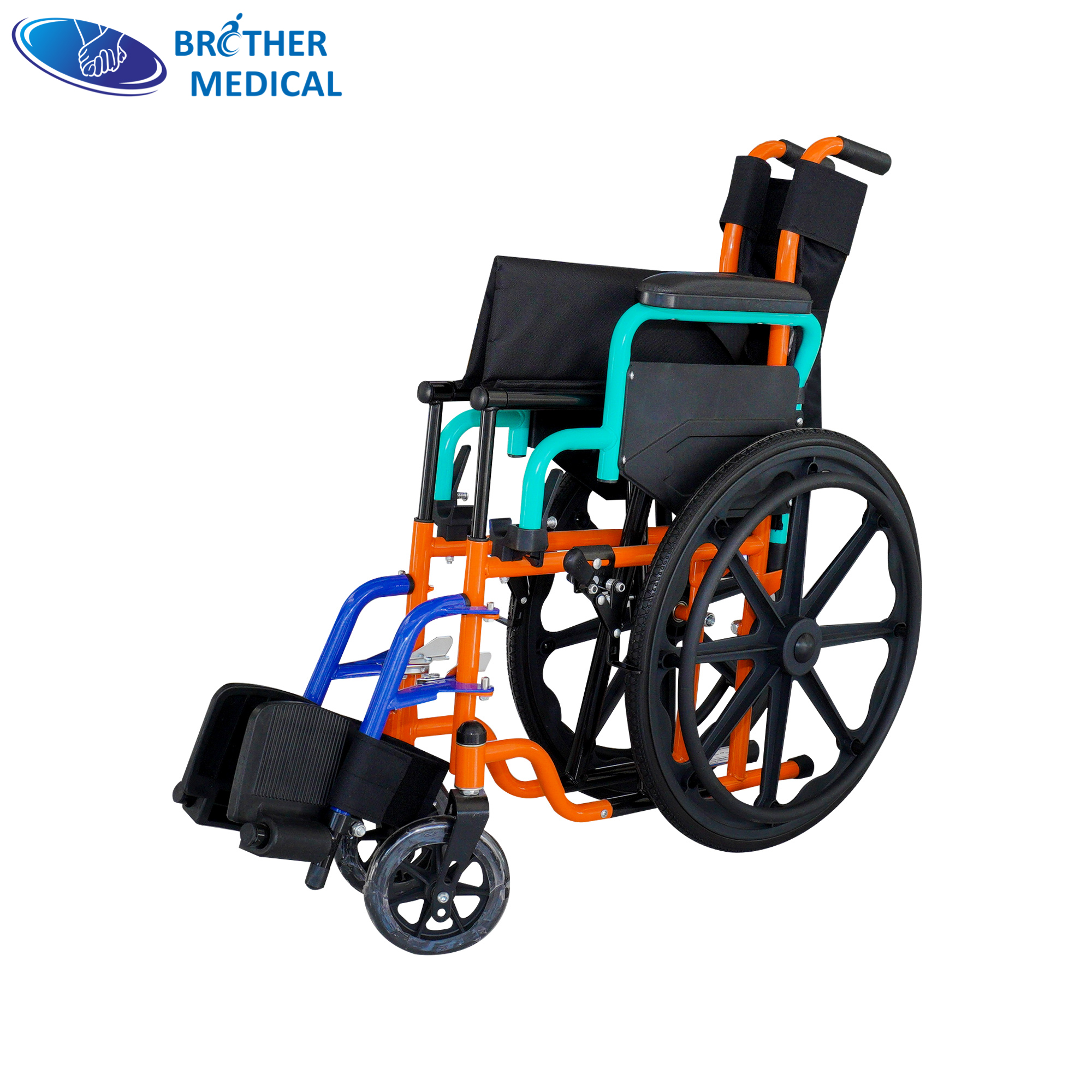 Silla de ruedas pediátrica con altura ajustable y ancho de asiento personalizado | Fabricante de sillas de ruedas manuales
