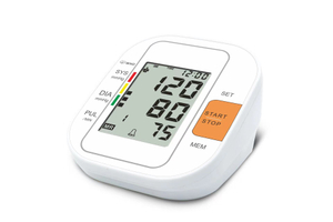 Utilizado en hospitales al monitor de presión arterial de la parte superior del brazo de los hospitales