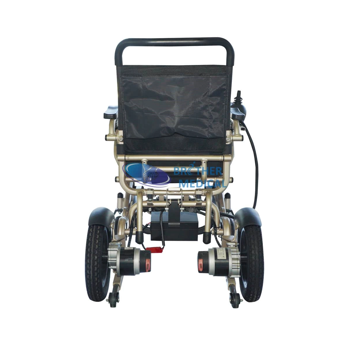 Silla de ruedas eléctrica de aluminio liviana con batería de litio