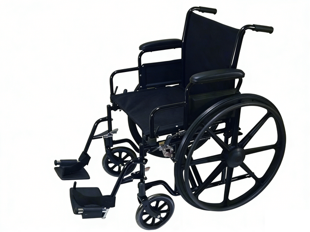 Silla de ruedas manual del triciclo del hospital bariátrico